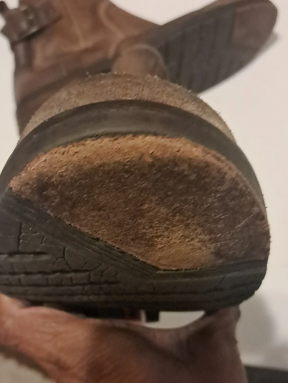 J & M 1850 Classic Brown Suede Leather Boots Made In Italy Adjustable Ankle